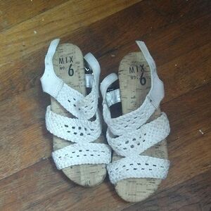 Mix No. 6 White Braided Sandals